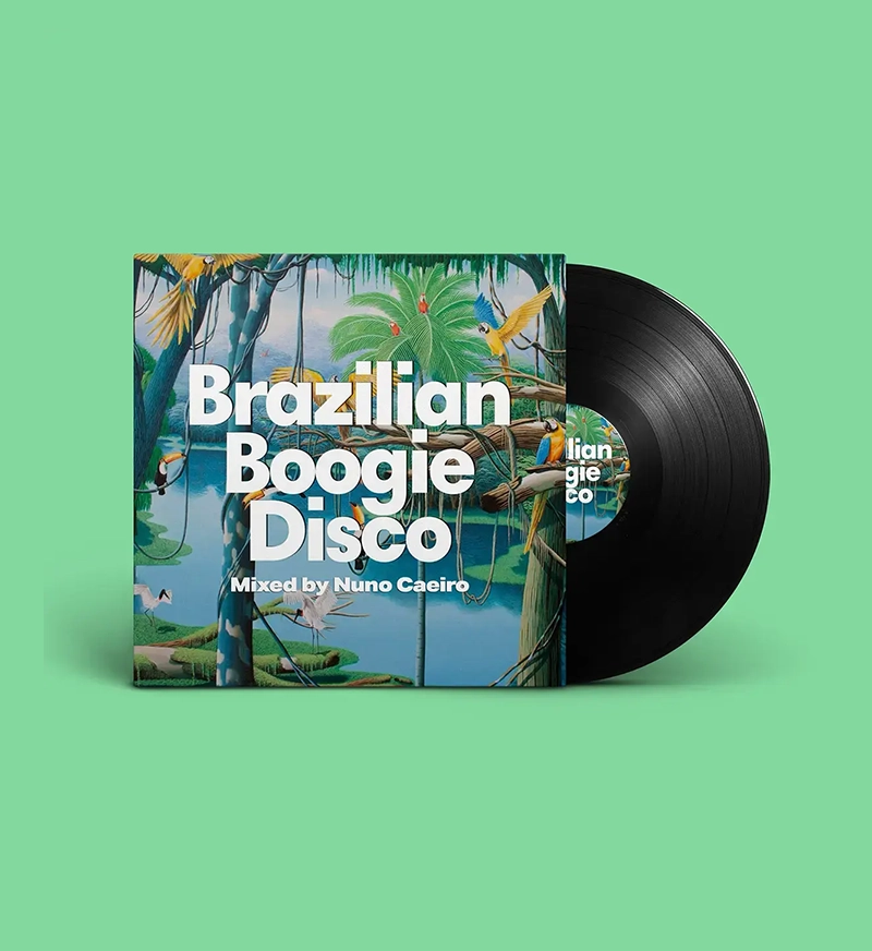 Vinyl record artwork for the Brazilian Boogie Disco DJ set
