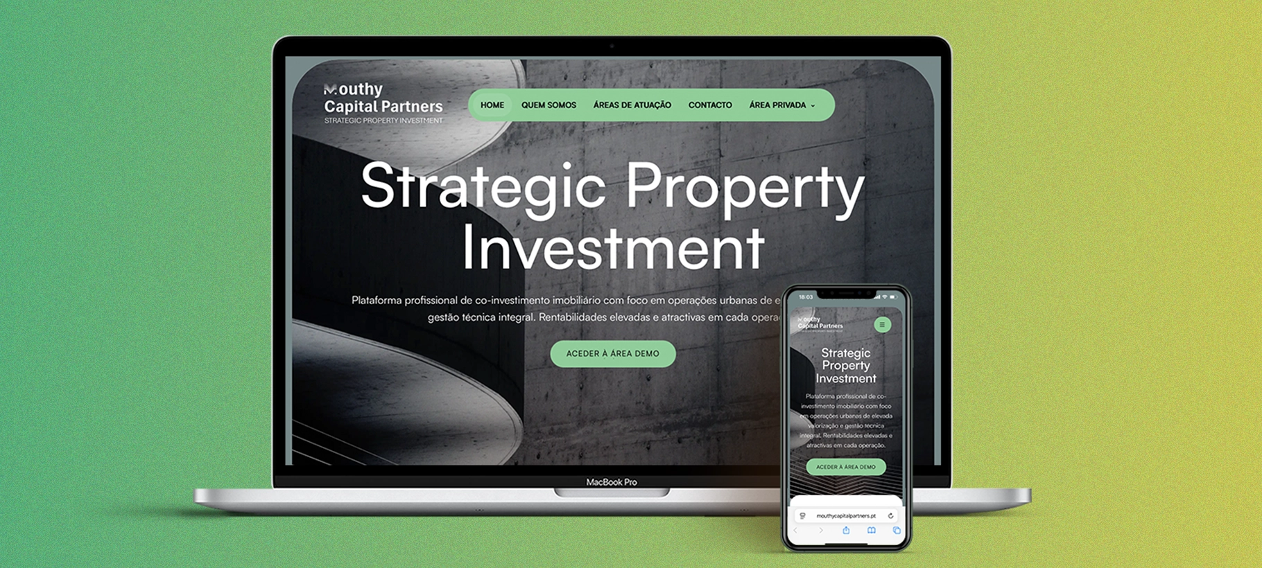 Mouthy Capital Partners website project cover